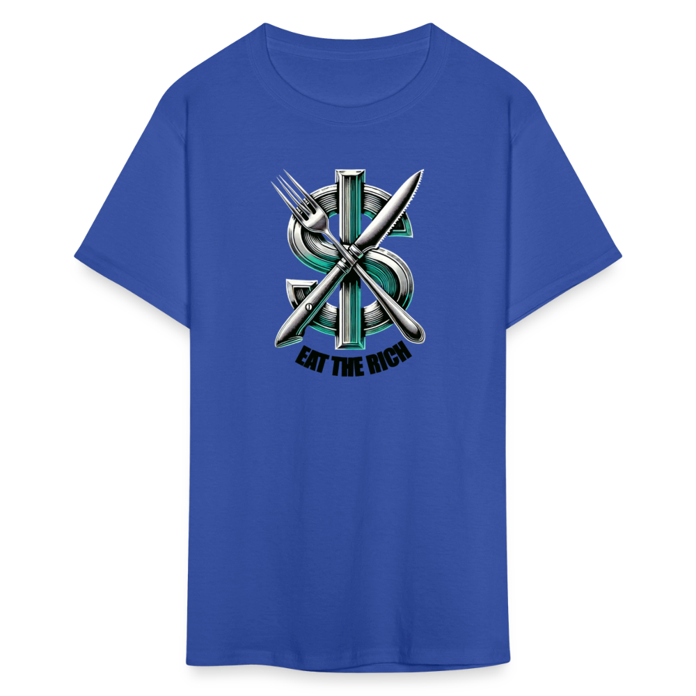 Eat the Rich Graphic Tee - royal blue