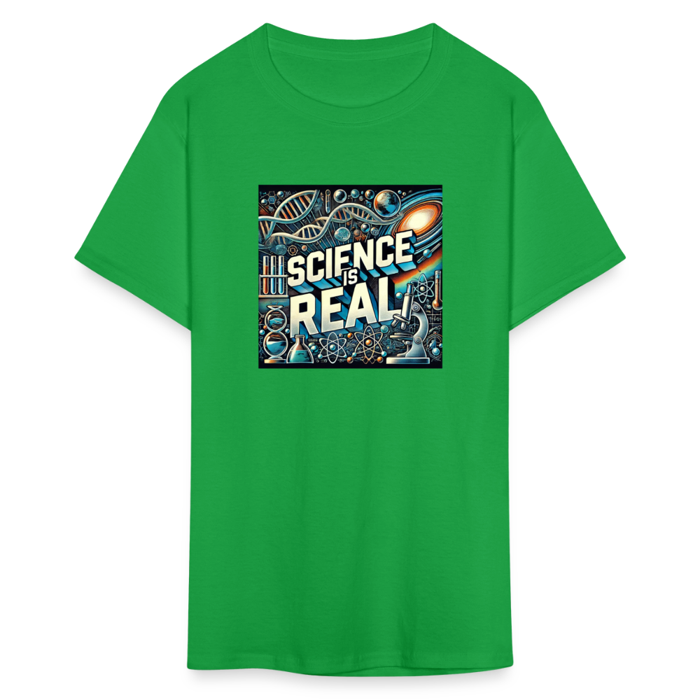 Science is Real T-Shirt - bright green