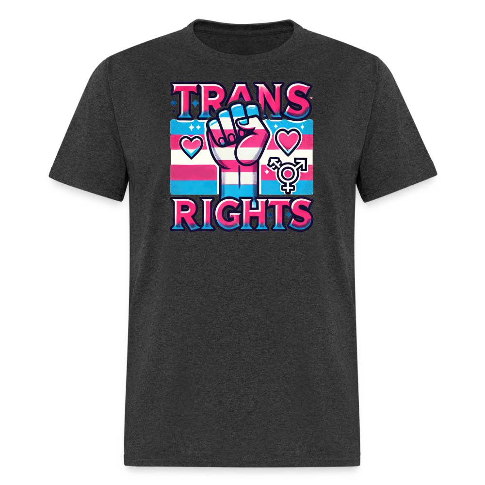 Trans Rights Graphic T-Shirt - heather black