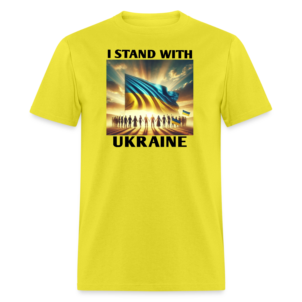 I STAND WITH UKRAINE Graphic Tee - yellow