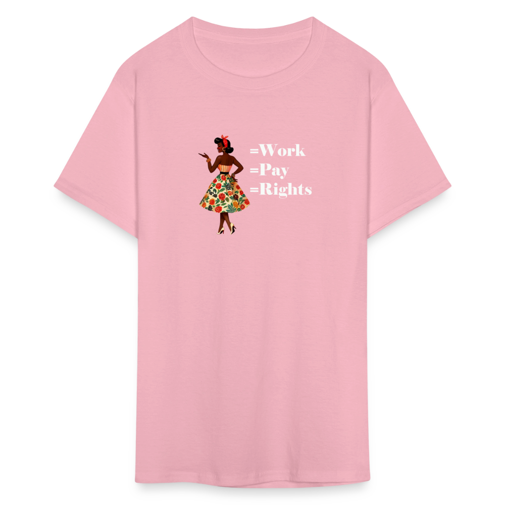 Equal Work Graphic Tee - pink