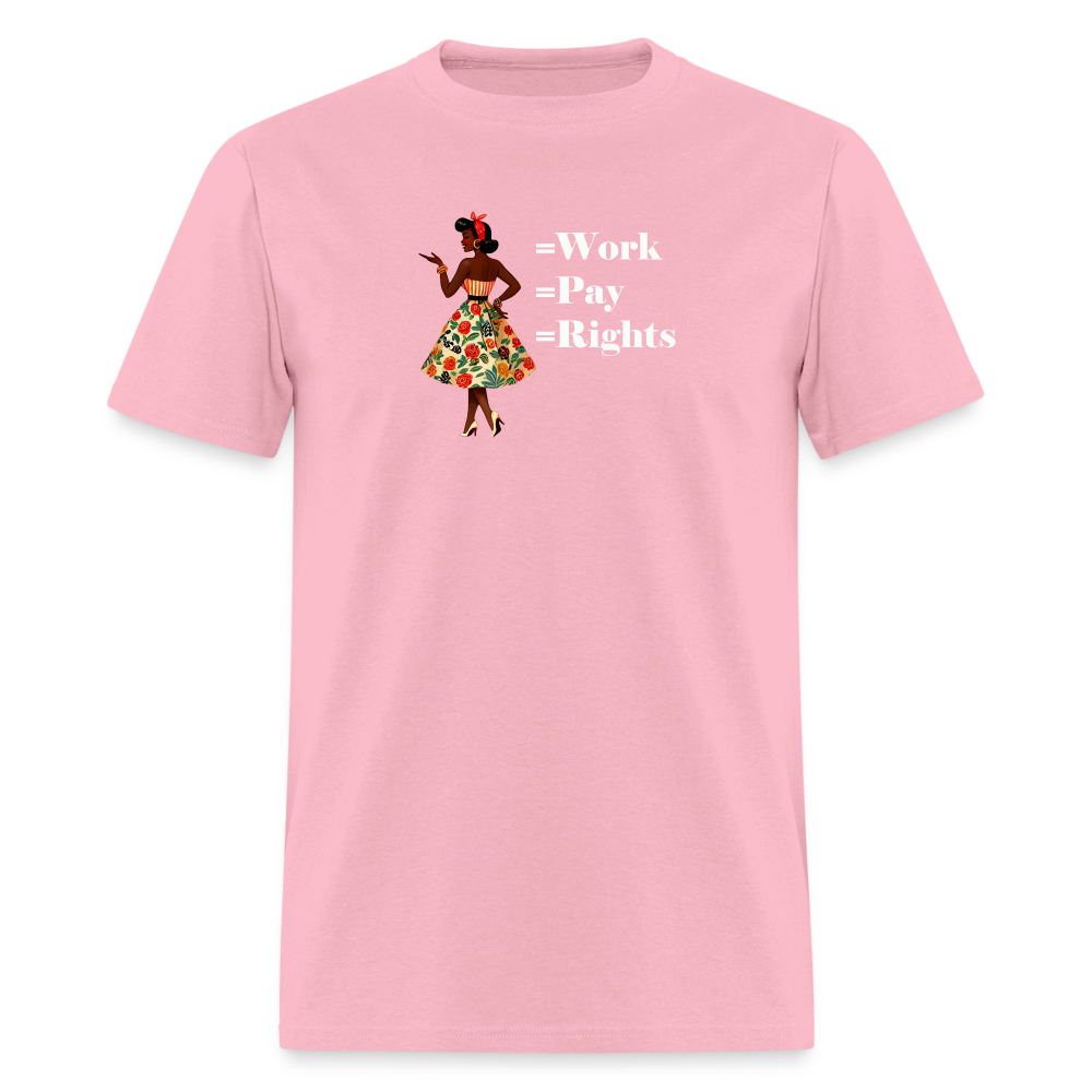 Equal Work Graphic Tee - pink