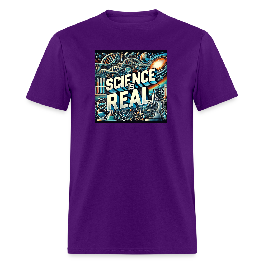 Science is Real T-Shirt - purple