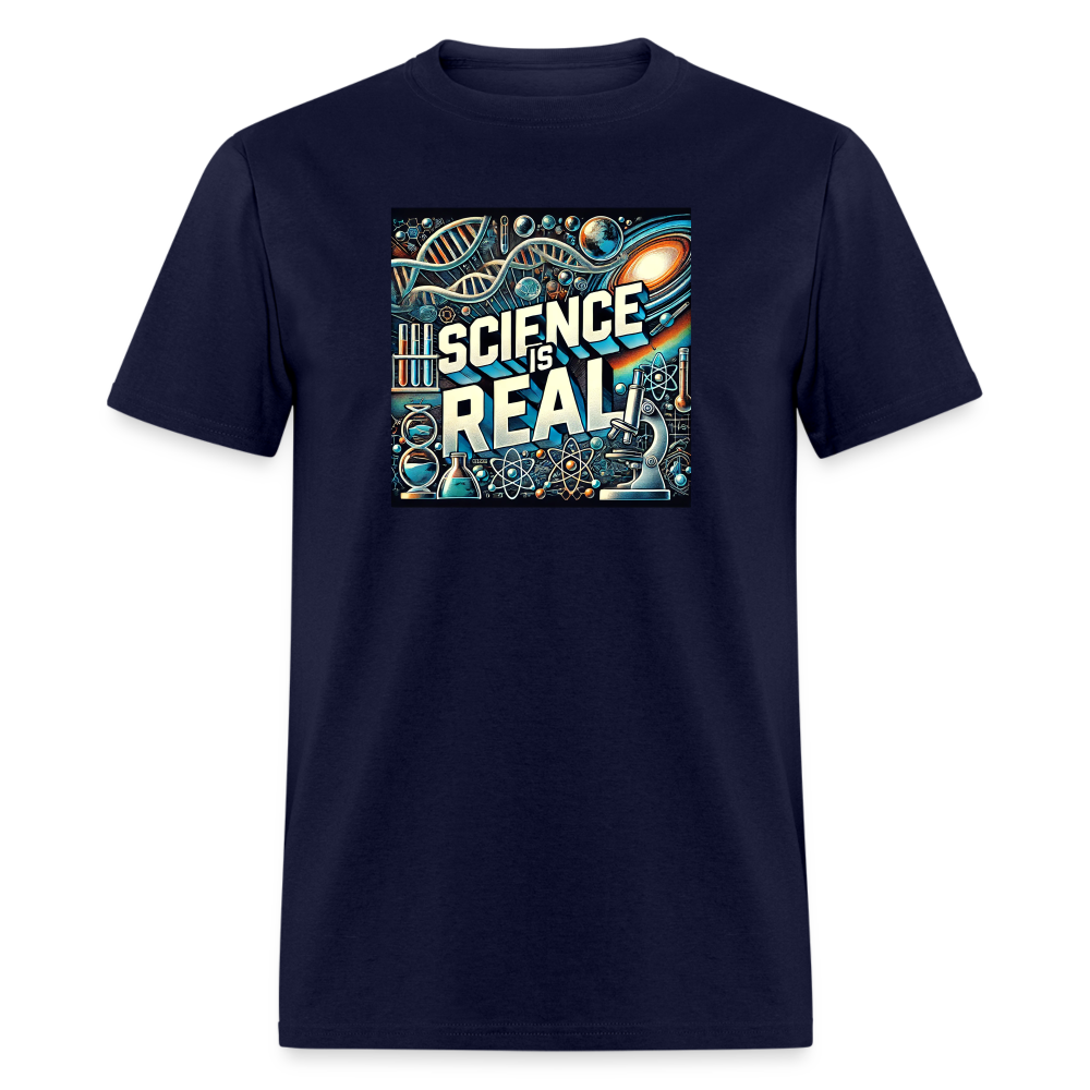 Science is Real T-Shirt - navy