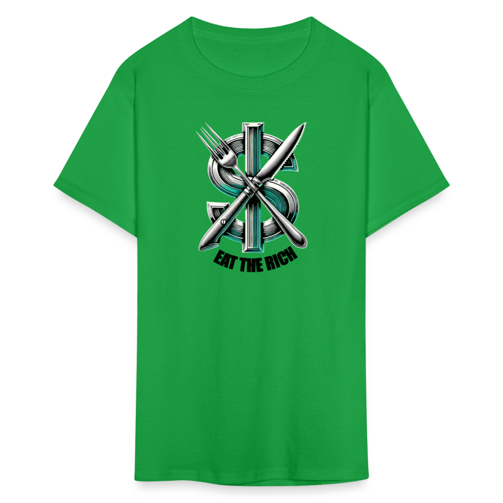 Eat the Rich Graphic Tee - bright green