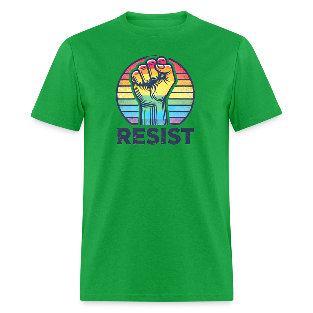 Pride RESIST Unisex Classic  Graphic Tee - bright green