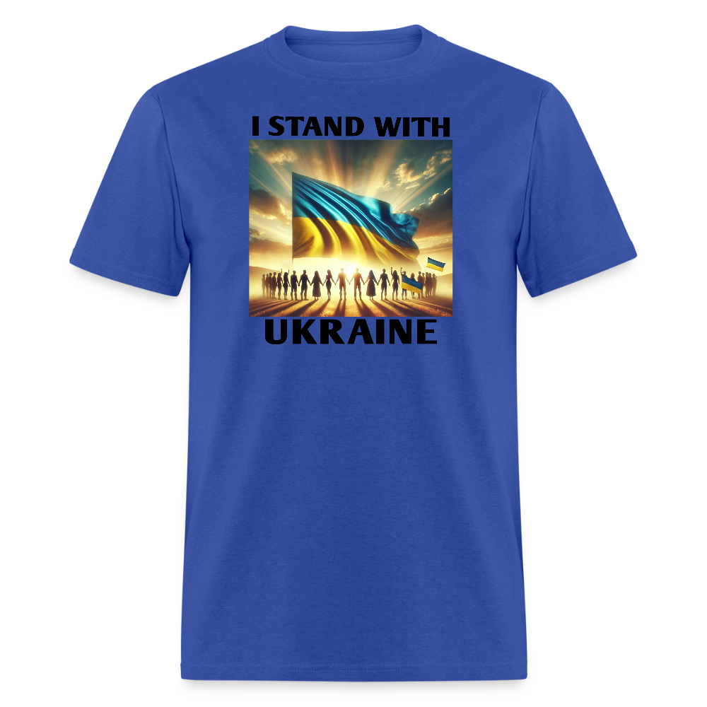 I STAND WITH UKRAINE Graphic Tee - royal blue