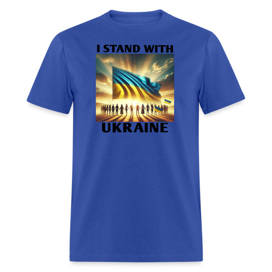 I STAND WITH UKRAINE Graphic Tee - royal blue