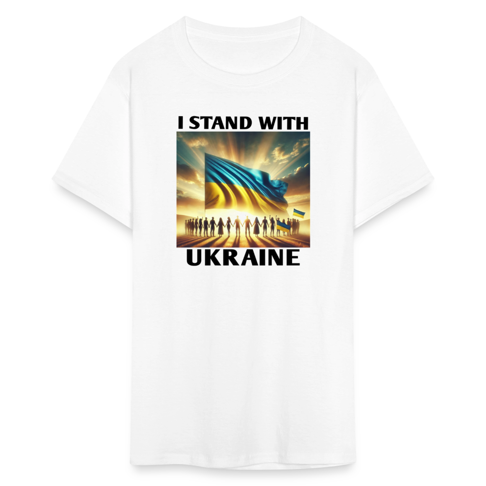 I STAND WITH UKRAINE Graphic Tee - white