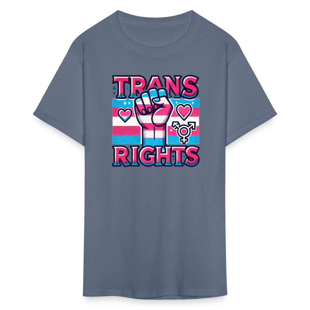 Trans Rights Graphic T-Shirt - denim