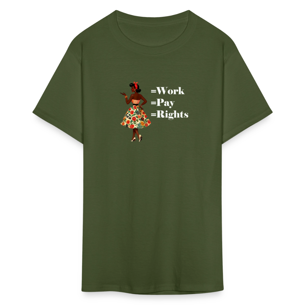 Equal Work Graphic Tee - military green