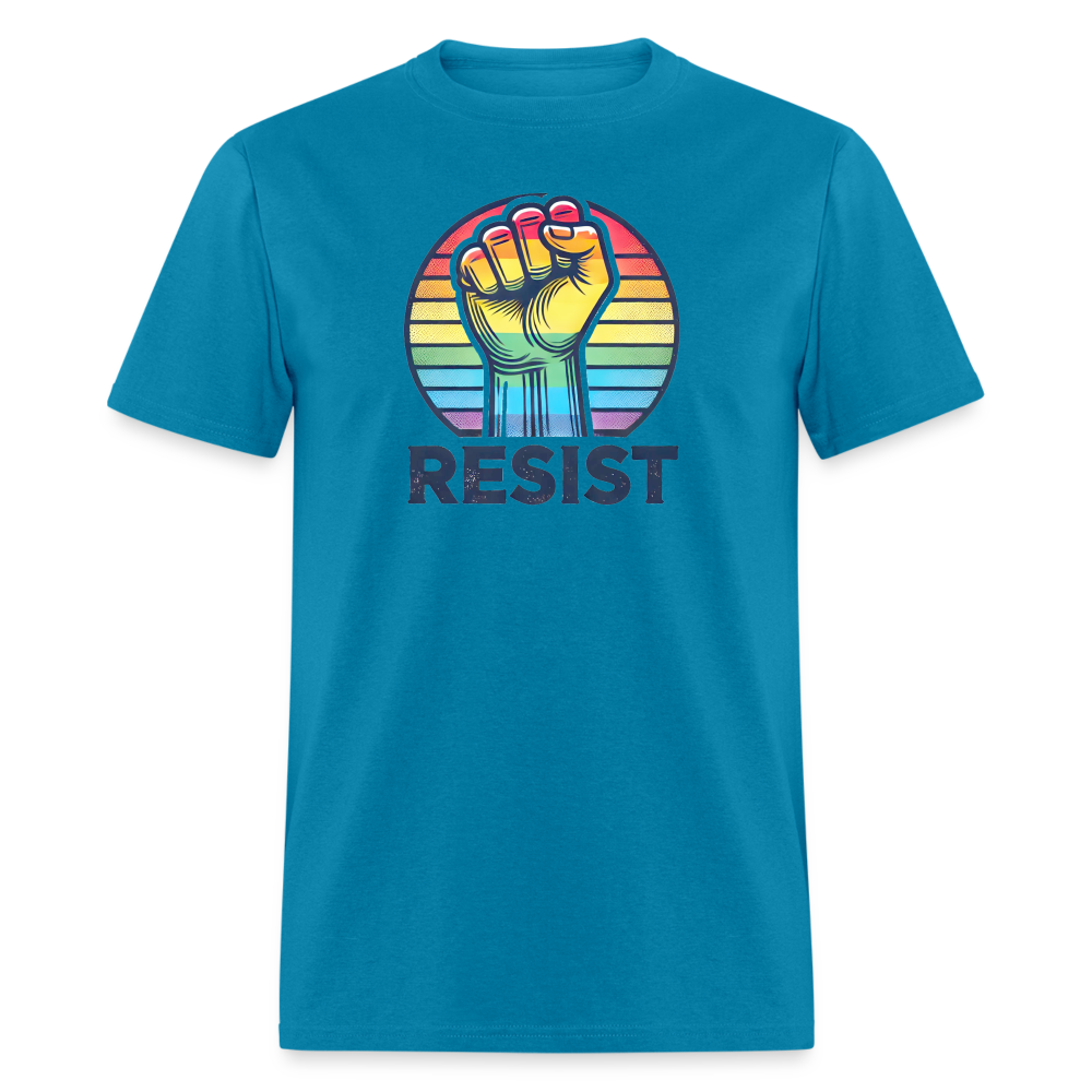 Pride RESIST Unisex Classic  Graphic Tee - turquoise