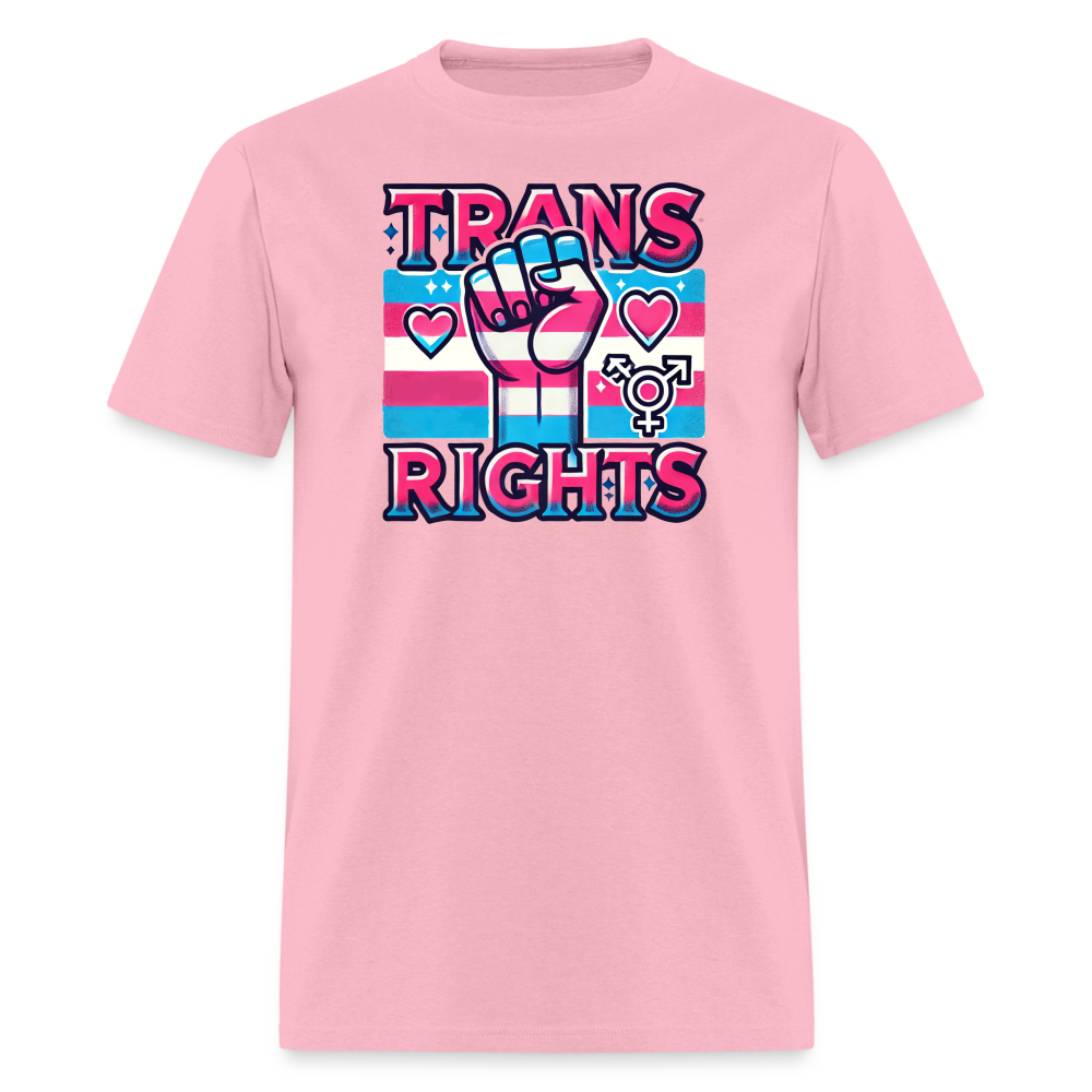 Trans Rights Graphic T-Shirt - pink