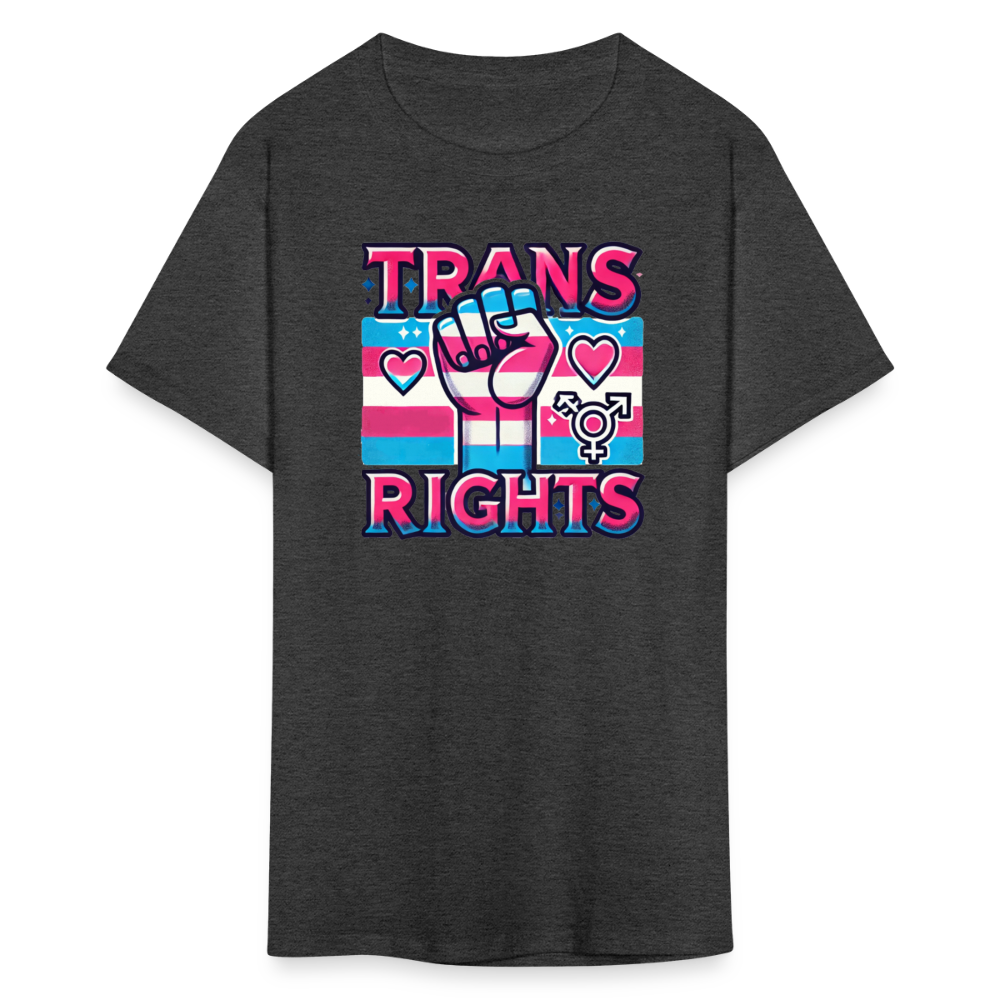 Trans Rights Graphic T-Shirt - heather black