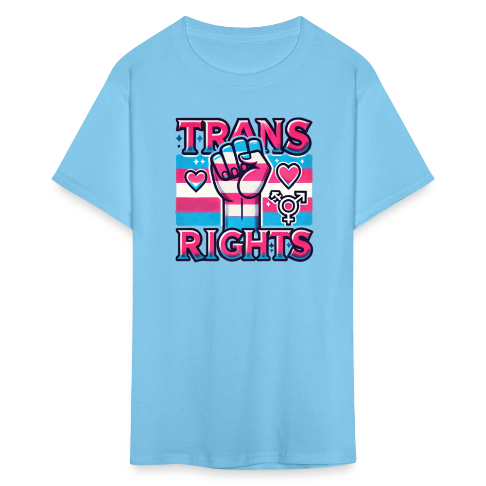 Trans Rights Graphic T-Shirt - aquatic blue