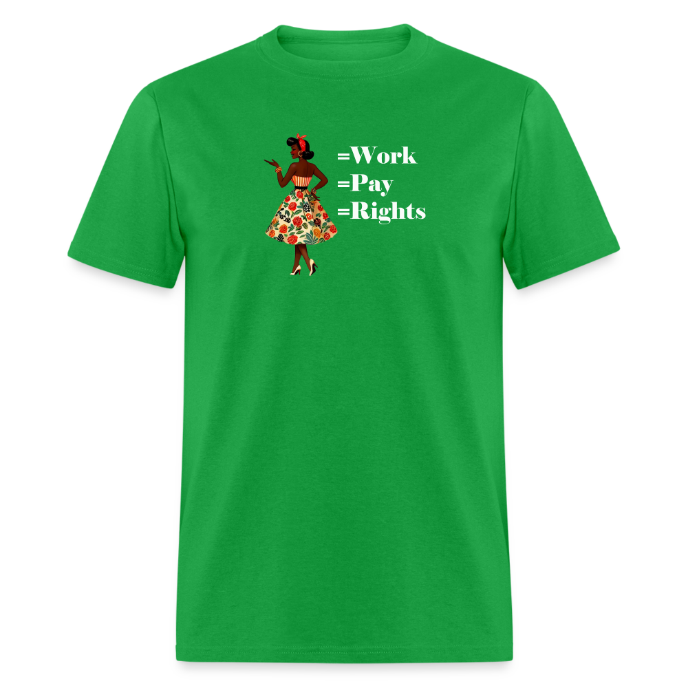 Equal Work Graphic Tee - bright green