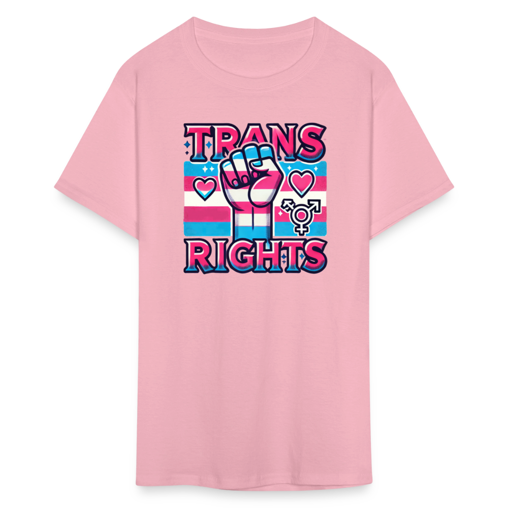 Trans Rights Graphic T-Shirt - pink