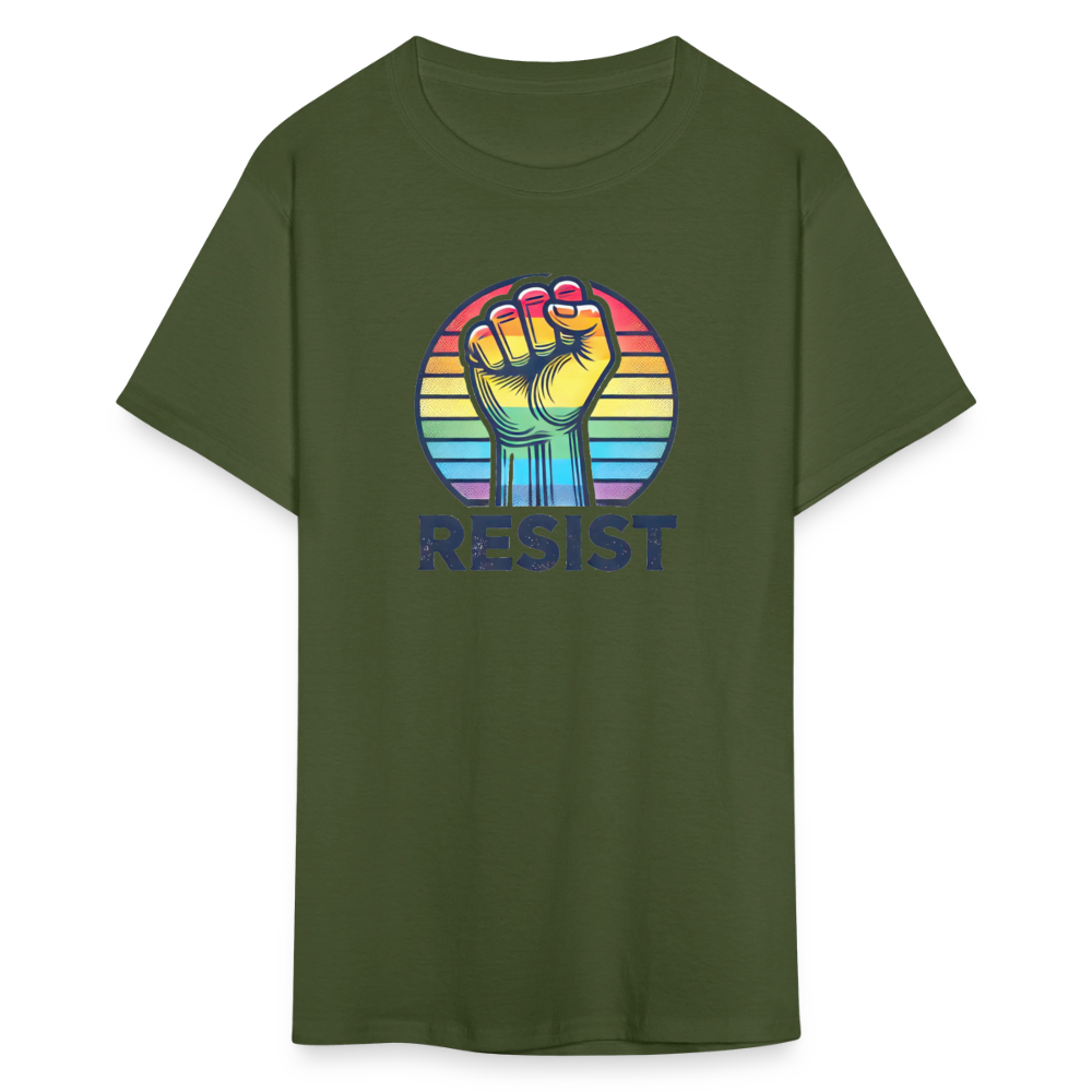 Pride RESIST Unisex Classic  Graphic Tee - military green