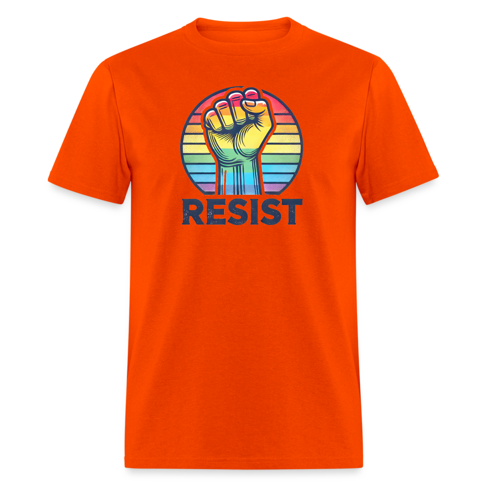 Pride RESIST Unisex Classic  Graphic Tee - orange