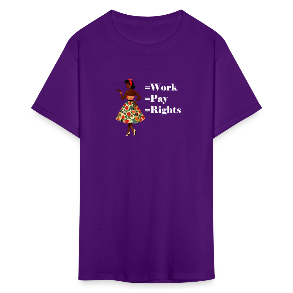 Equal Work Graphic Tee - purple