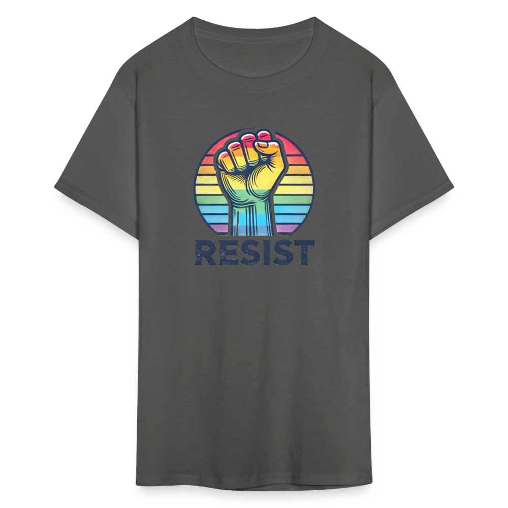 Pride RESIST Unisex Classic  Graphic Tee - charcoal