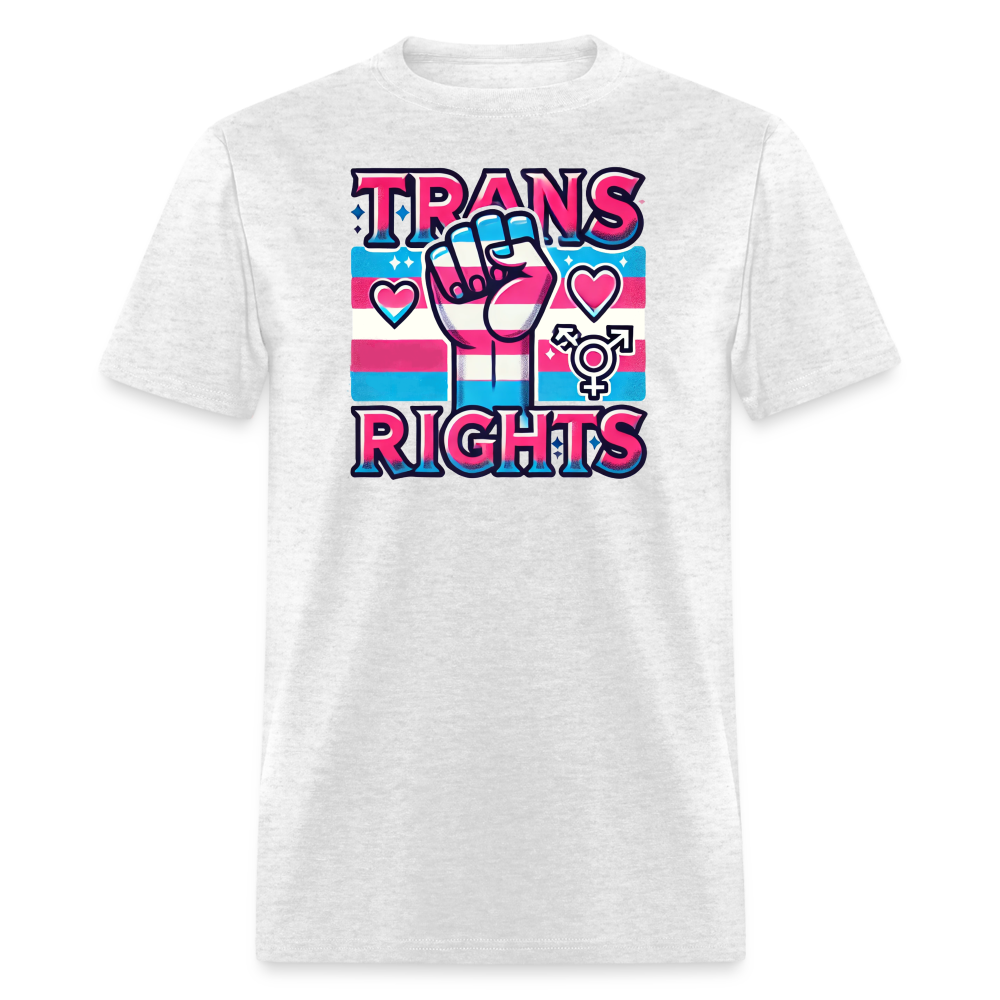 Trans Rights Graphic T-Shirt - light heather gray