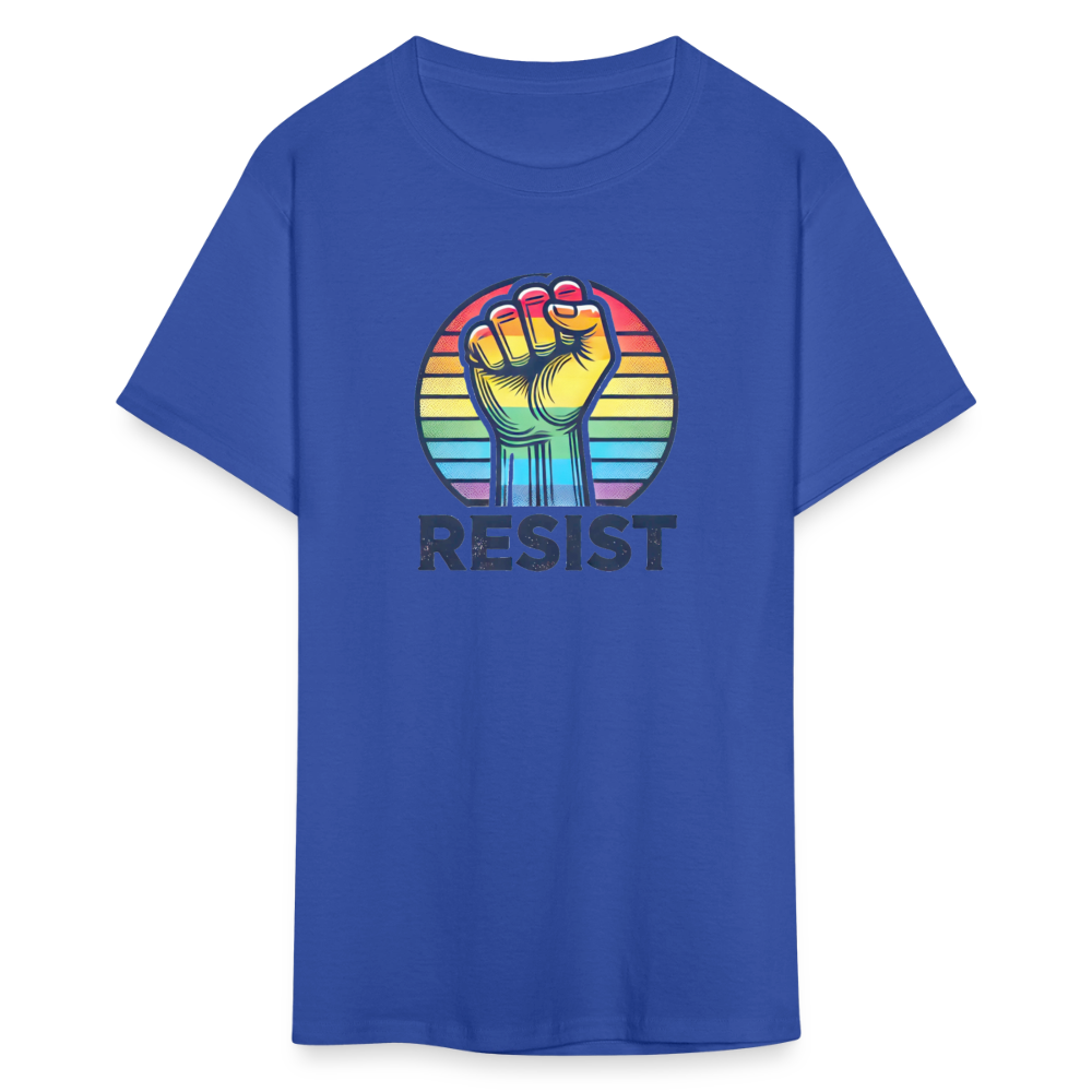 Pride RESIST Unisex Classic  Graphic Tee - royal blue