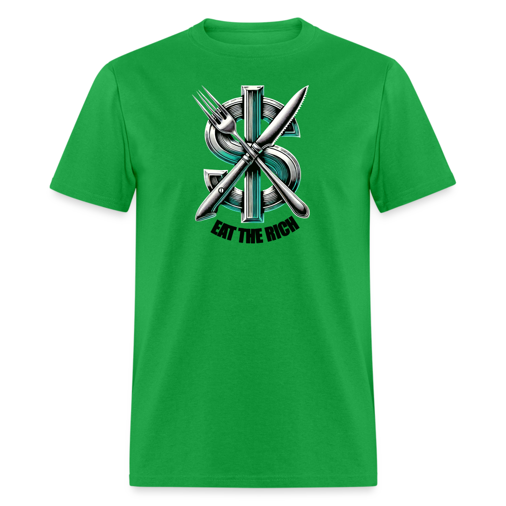 Eat the Rich Graphic Tee - bright green