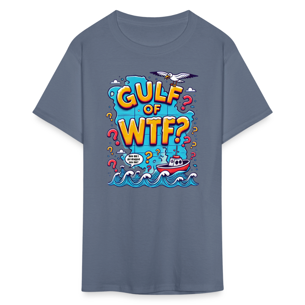 Gulf of WTF Tee Shirt - denim