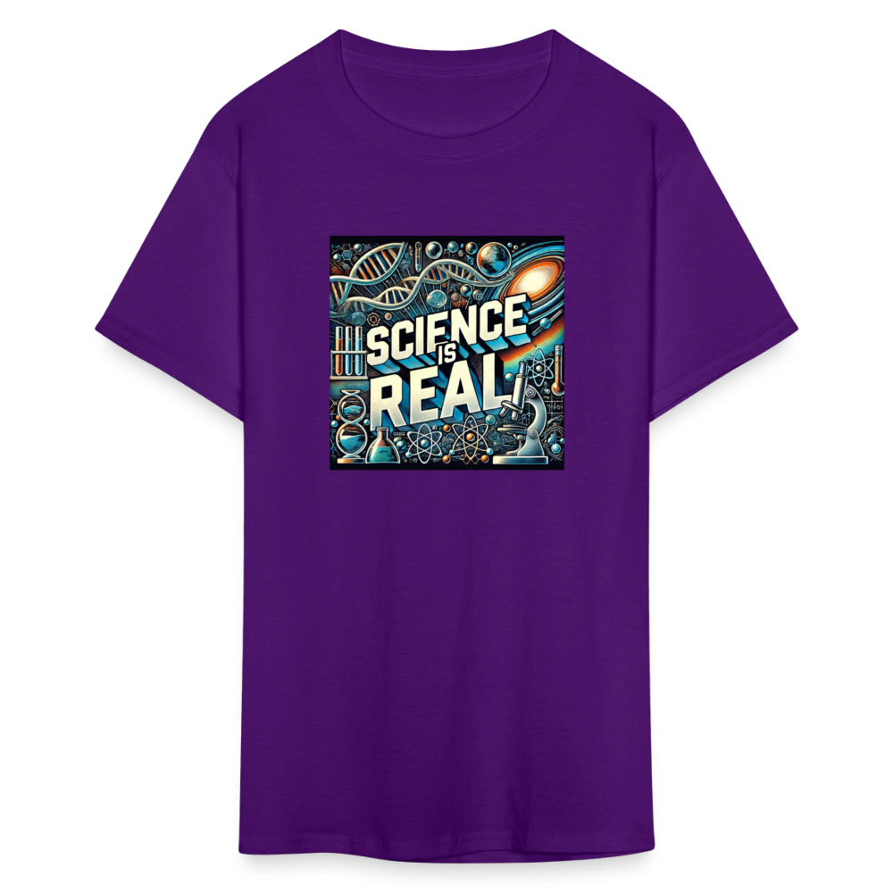 Science is Real T-Shirt - purple