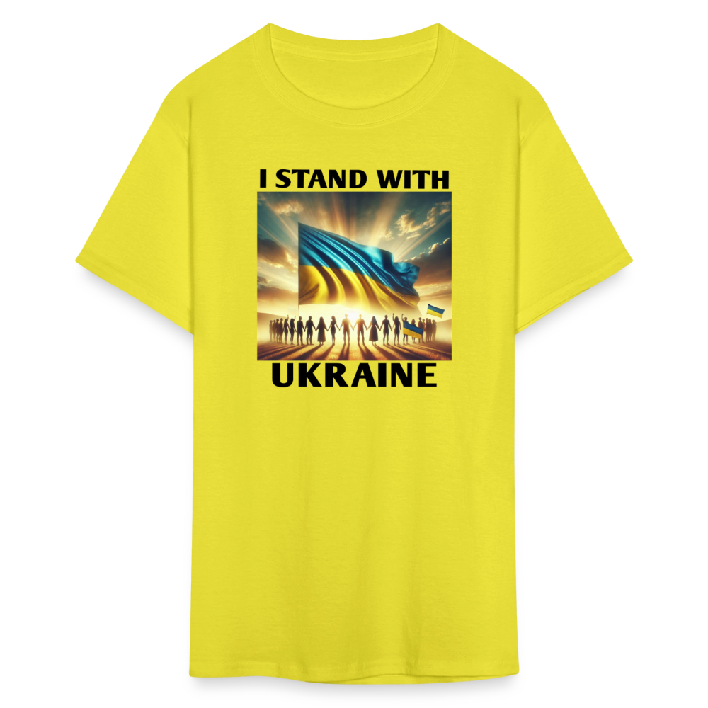 I STAND WITH UKRAINE Graphic Tee - yellow