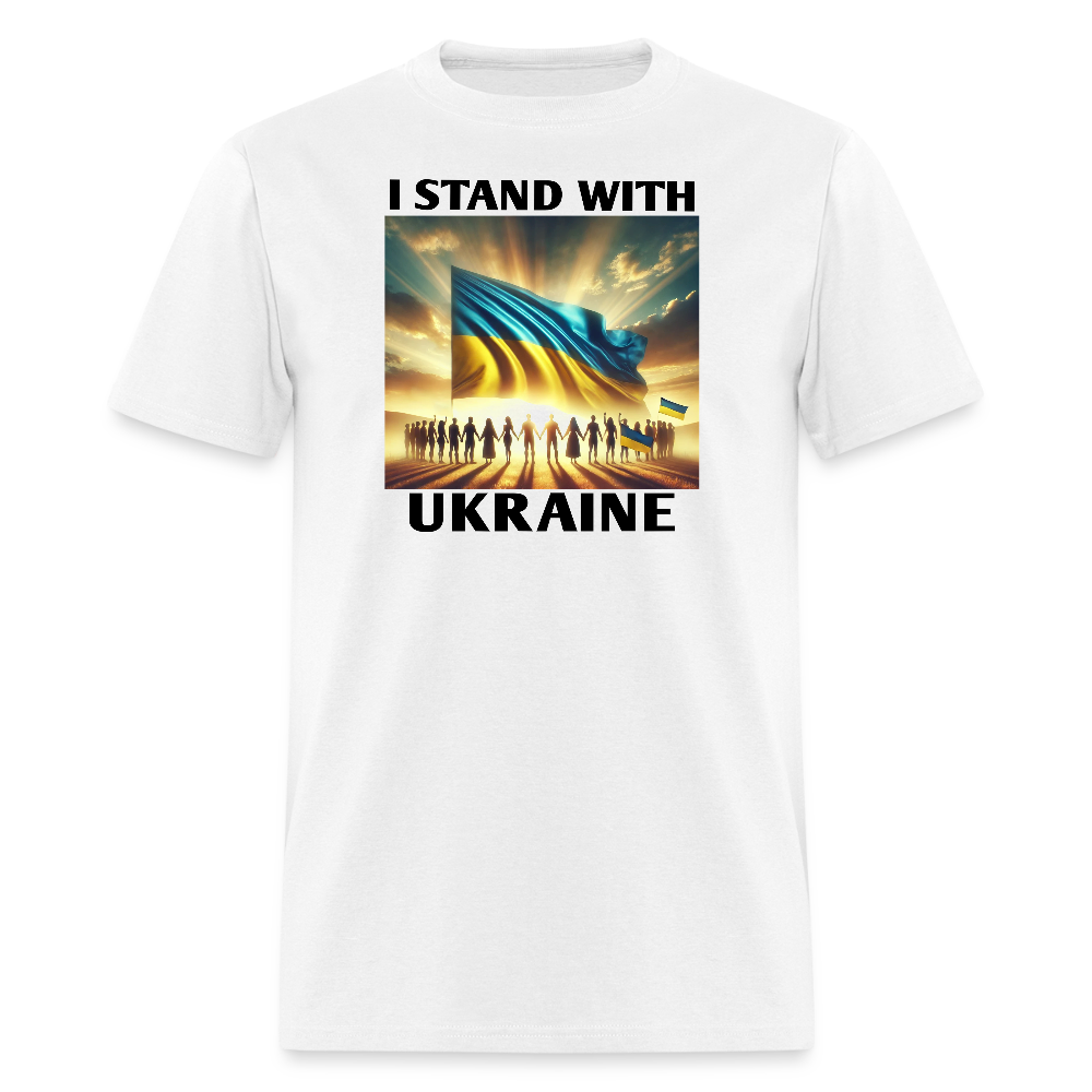 I STAND WITH UKRAINE Graphic Tee - white