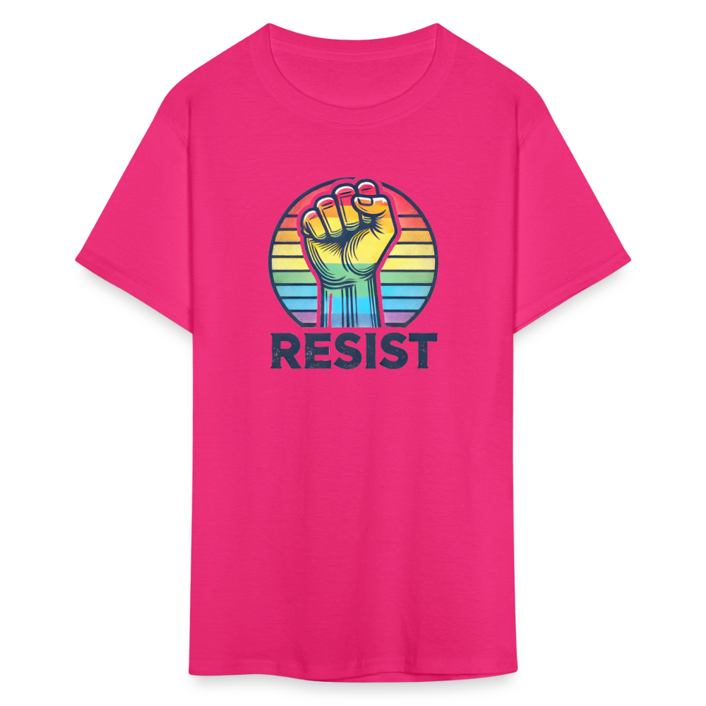 Pride RESIST Unisex Classic  Graphic Tee - fuchsia