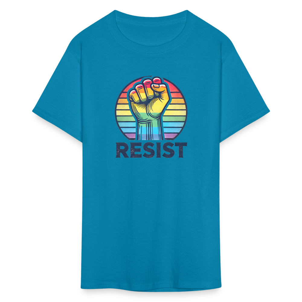 Pride RESIST Unisex Classic  Graphic Tee - turquoise