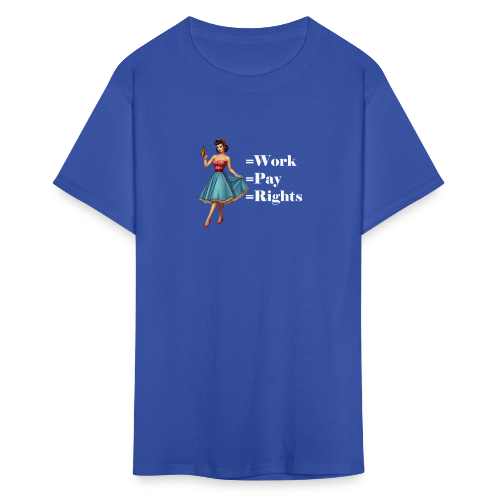 Equal Pay T-Shirt - royal blue