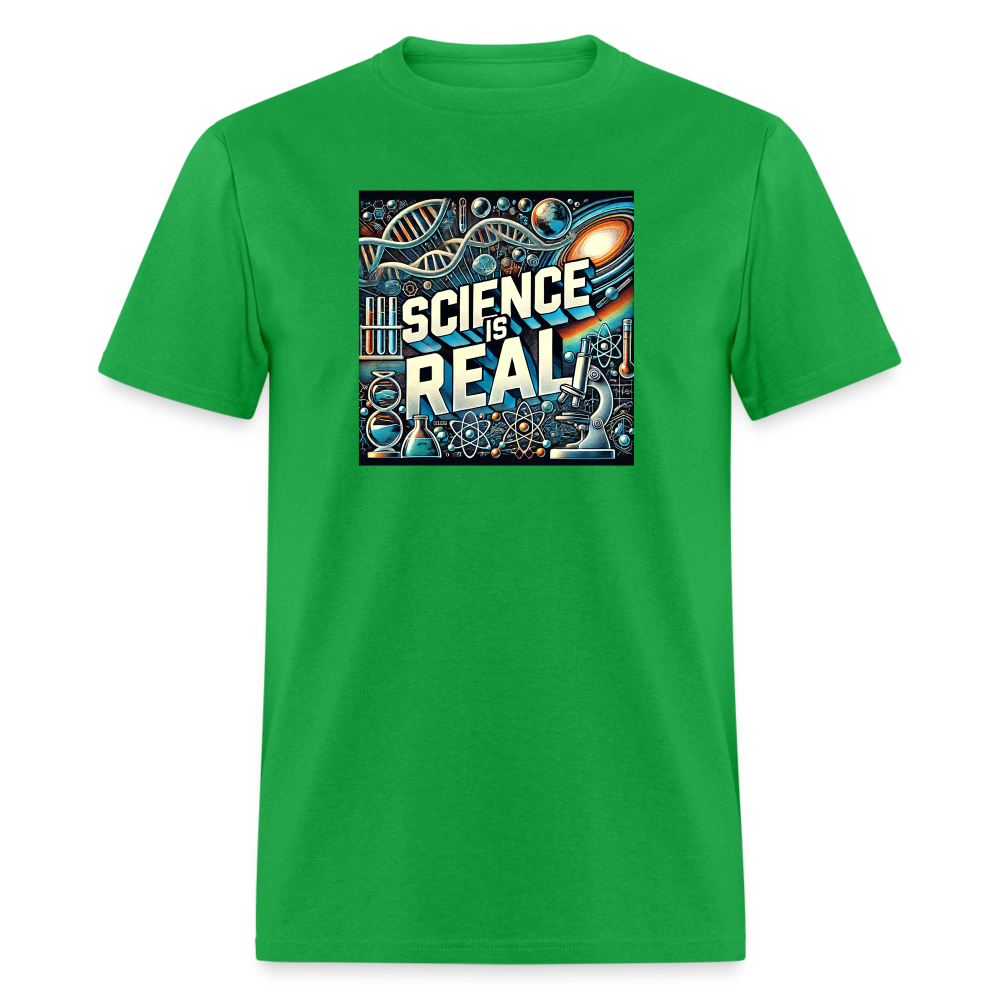 Science is Real T-Shirt - bright green