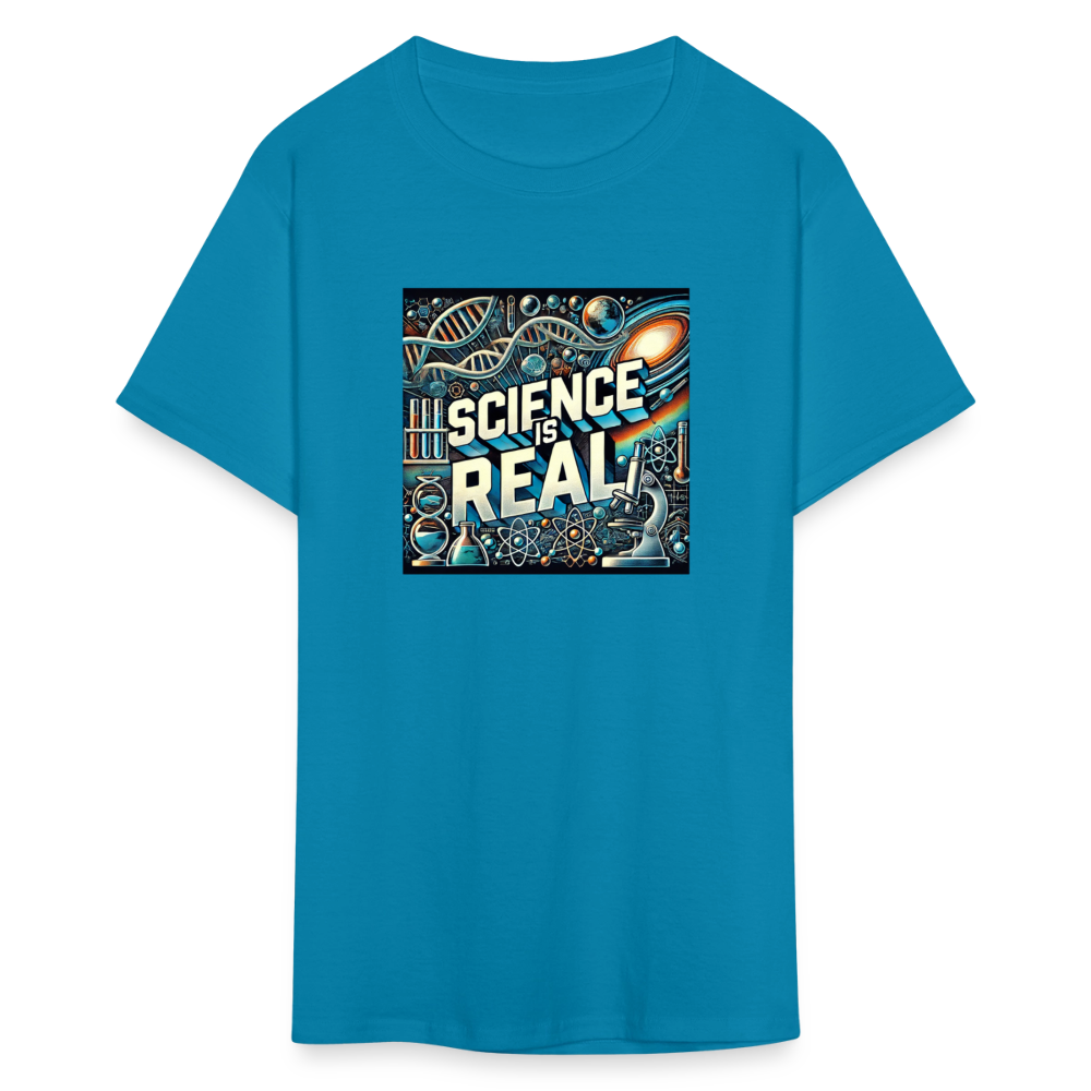 Science is Real T-Shirt - turquoise