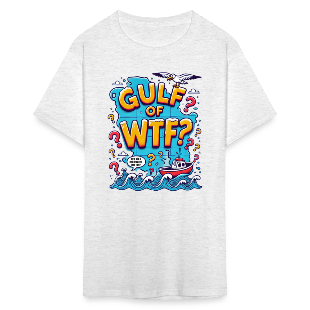 Gulf of WTF Tee Shirt - light heather gray