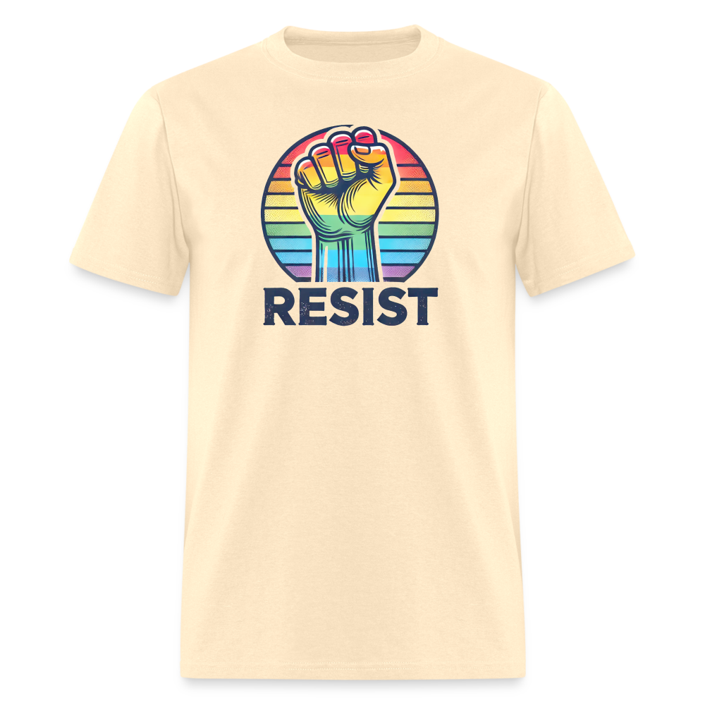 Pride RESIST Unisex Classic  Graphic Tee - natural