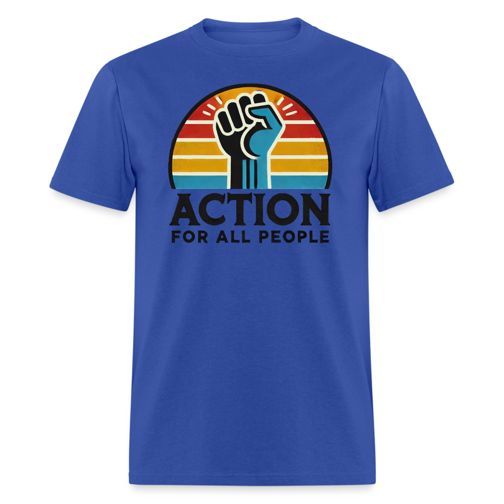 Action for All Unisex T-Shirt - royal blue