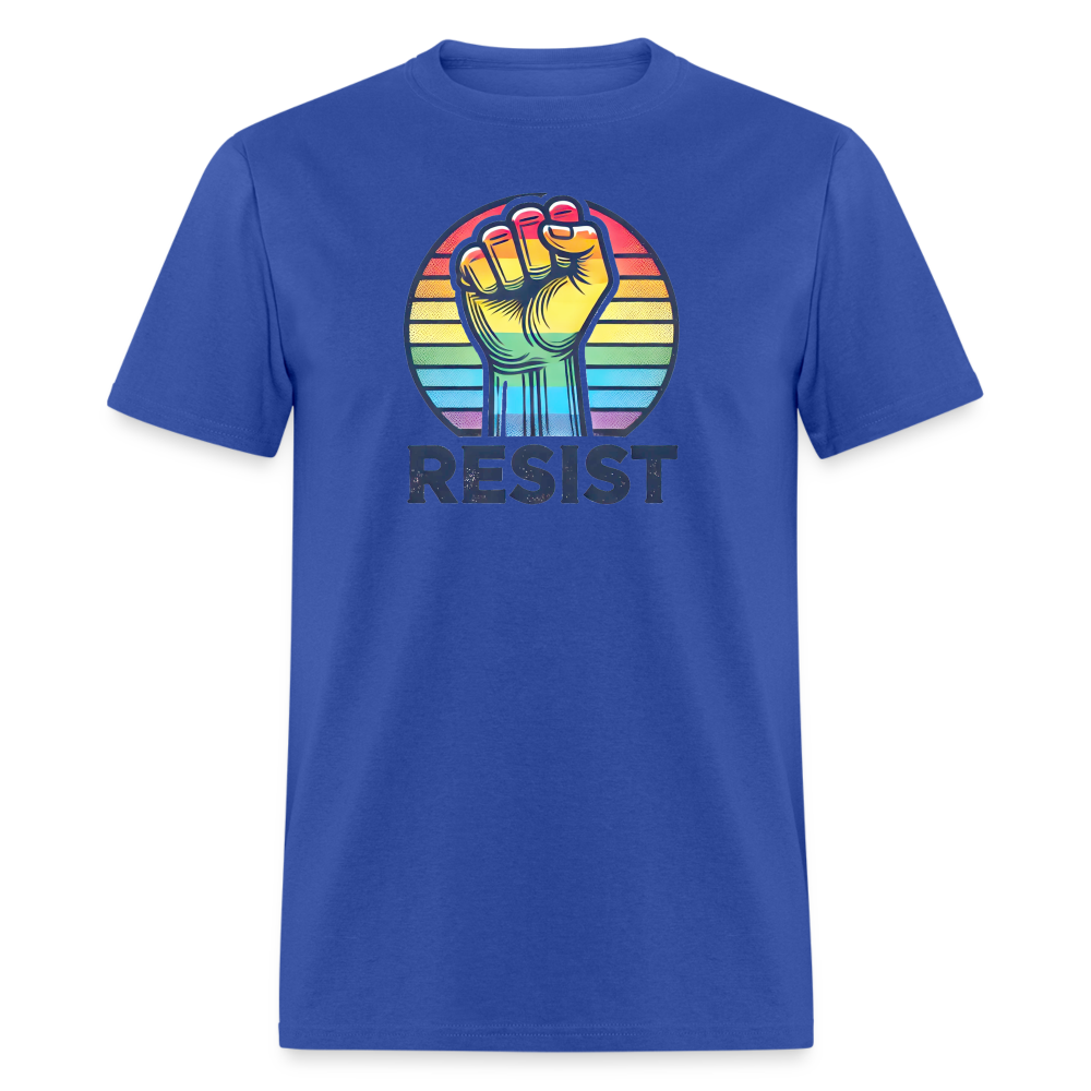 Pride RESIST Unisex Classic  Graphic Tee - royal blue