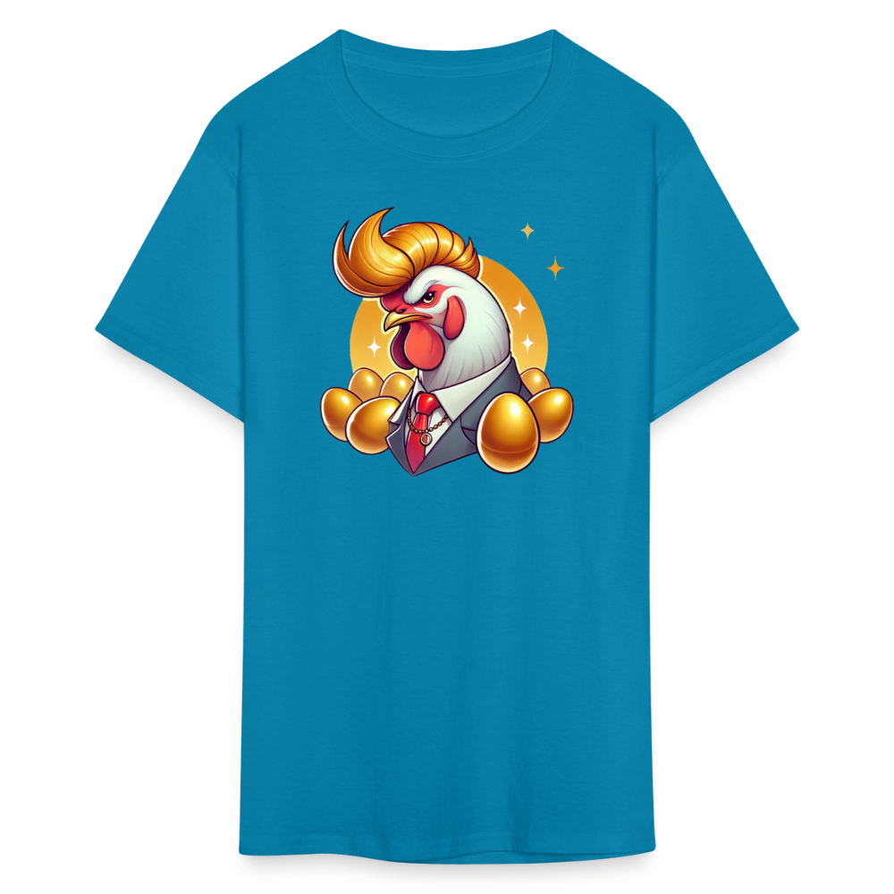 The Golden Cock Classic T-Shirt - turquoise