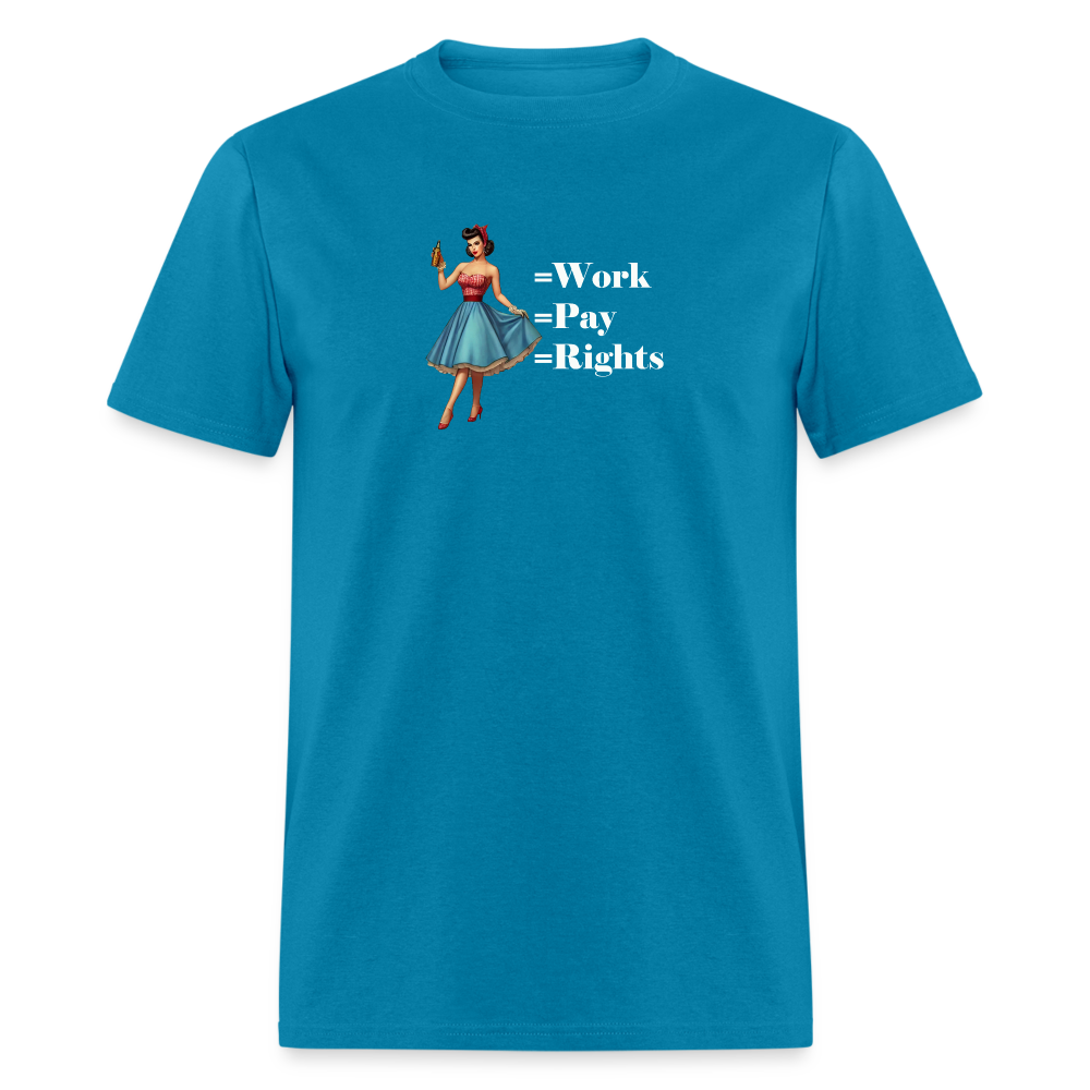 Equal Pay T-Shirt - turquoise