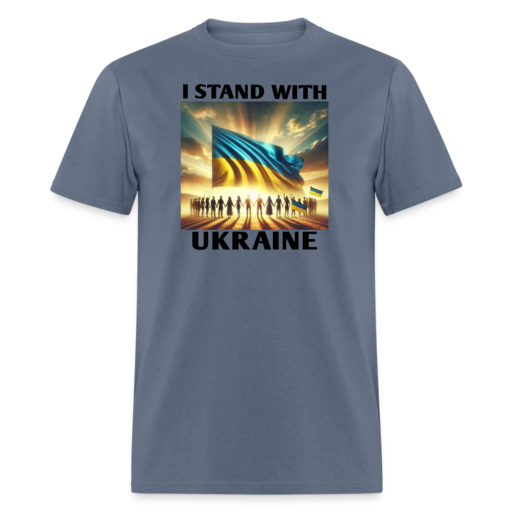 I STAND WITH UKRAINE Graphic Tee - denim