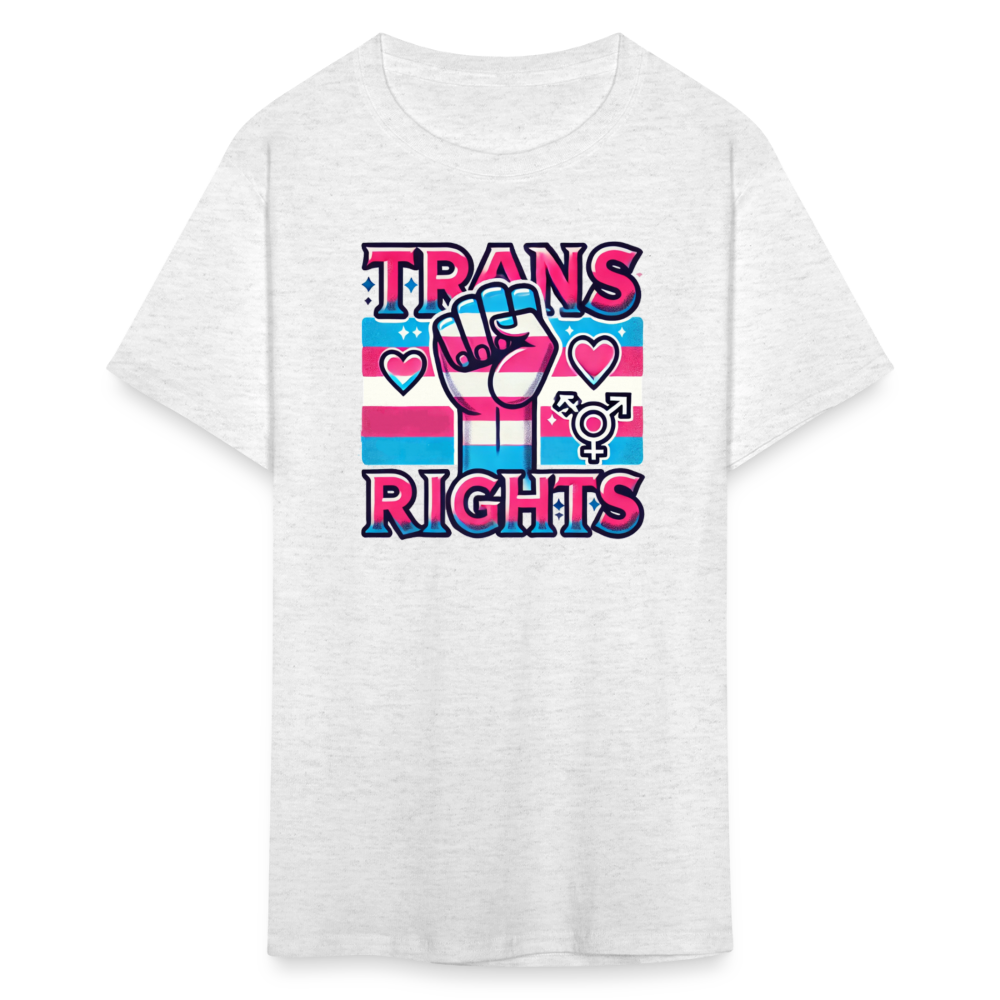 Trans Rights Graphic T-Shirt - light heather gray