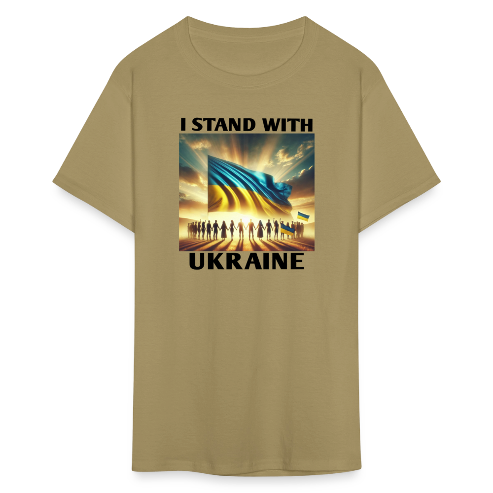 I STAND WITH UKRAINE Graphic Tee - khaki