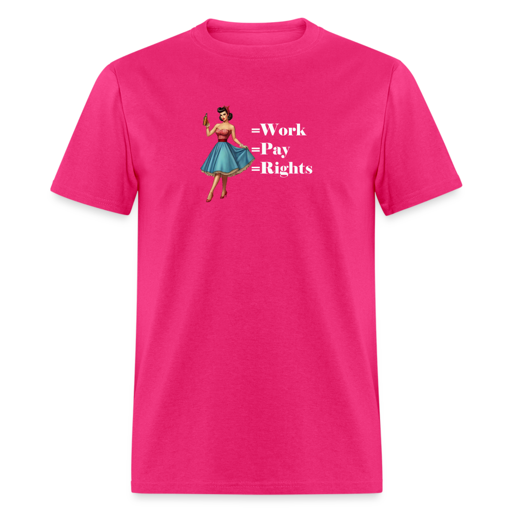 Equal Pay T-Shirt - fuchsia