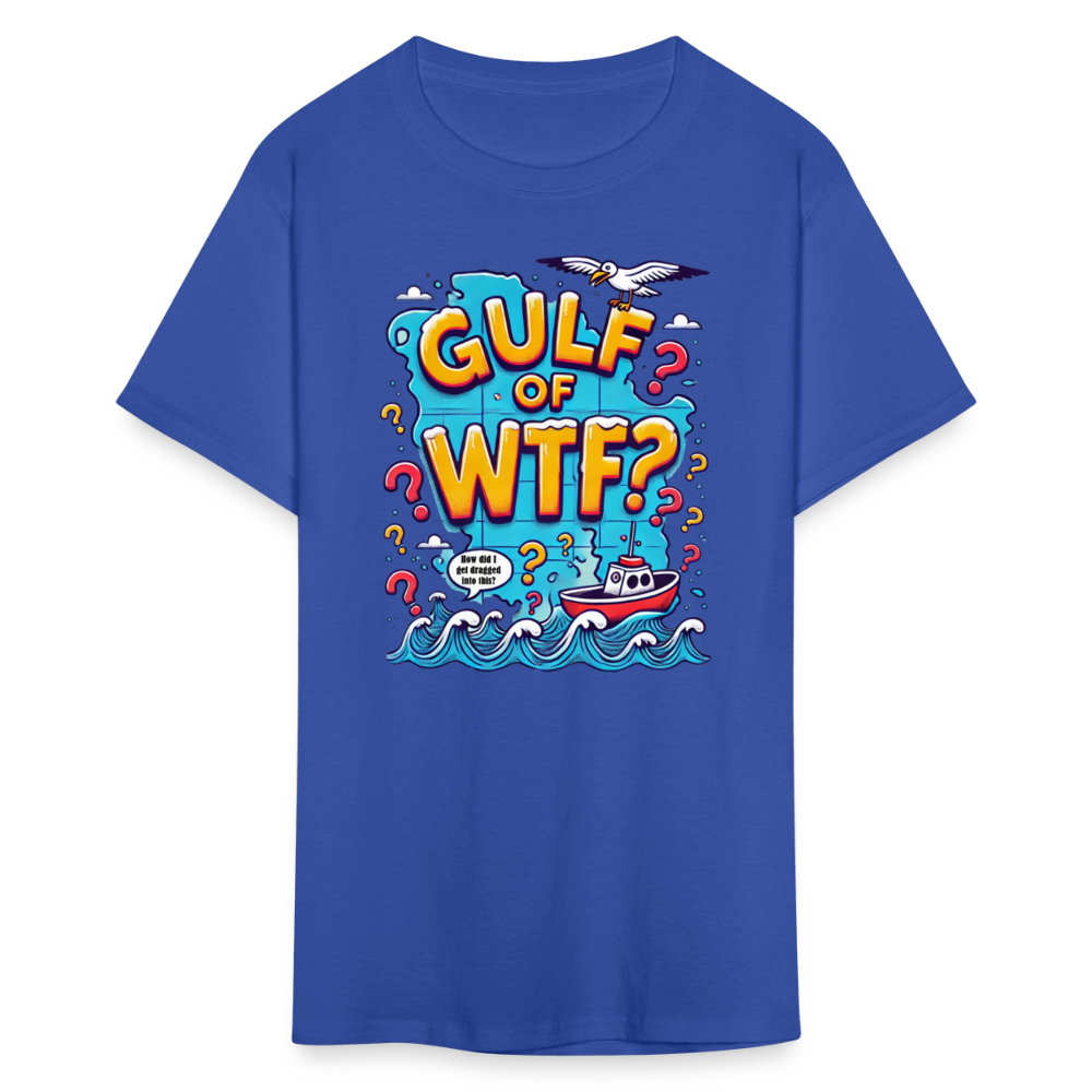 Gulf of WTF Tee Shirt - royal blue