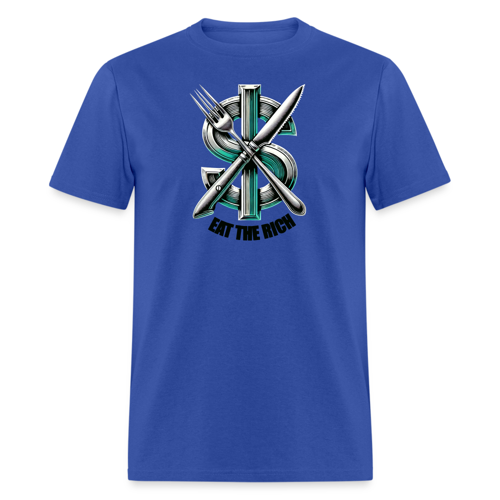 Eat the Rich Graphic Tee - royal blue