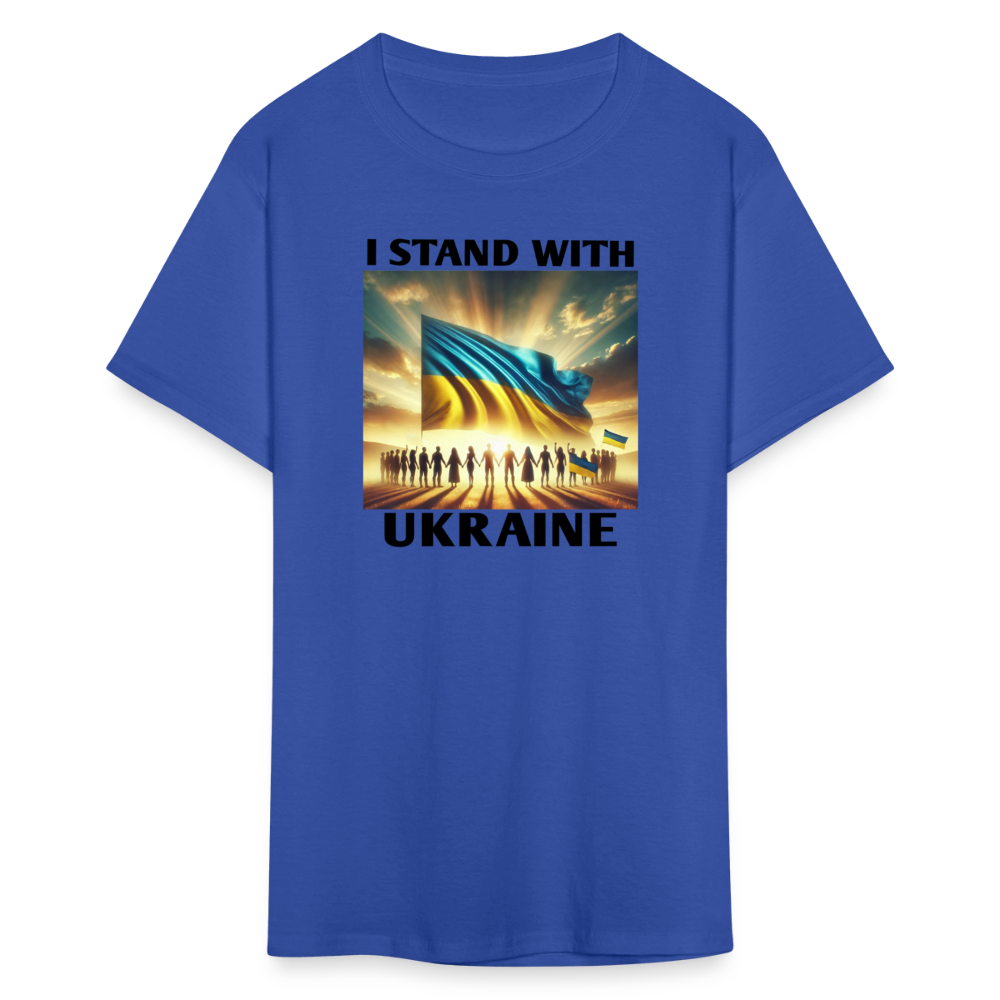 I STAND WITH UKRAINE Graphic Tee - royal blue